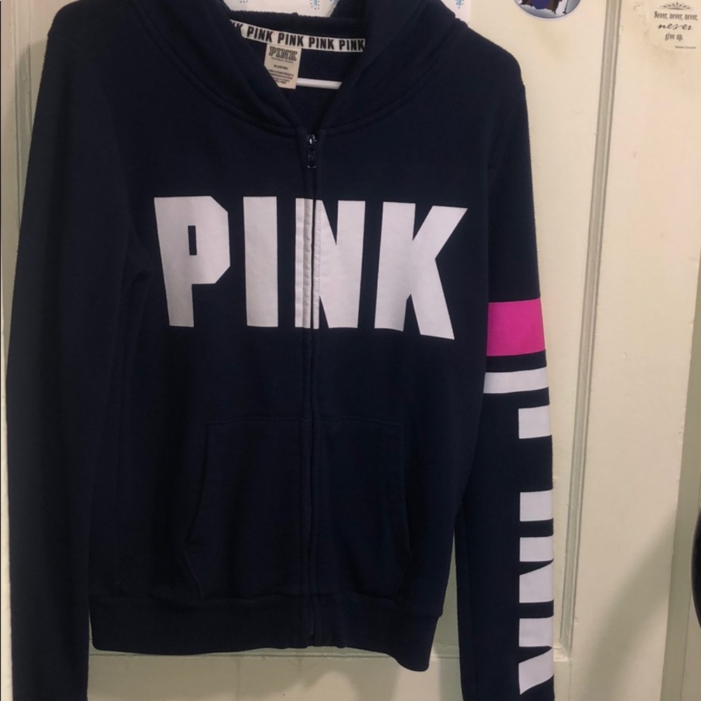 PINK zip up sweatshirt